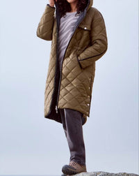 Tribal - Long Sleeve Zip Front Reversible Puffer Jacket