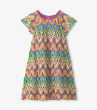 Hatley - Girls' Rainbow Waves Crochet Dress