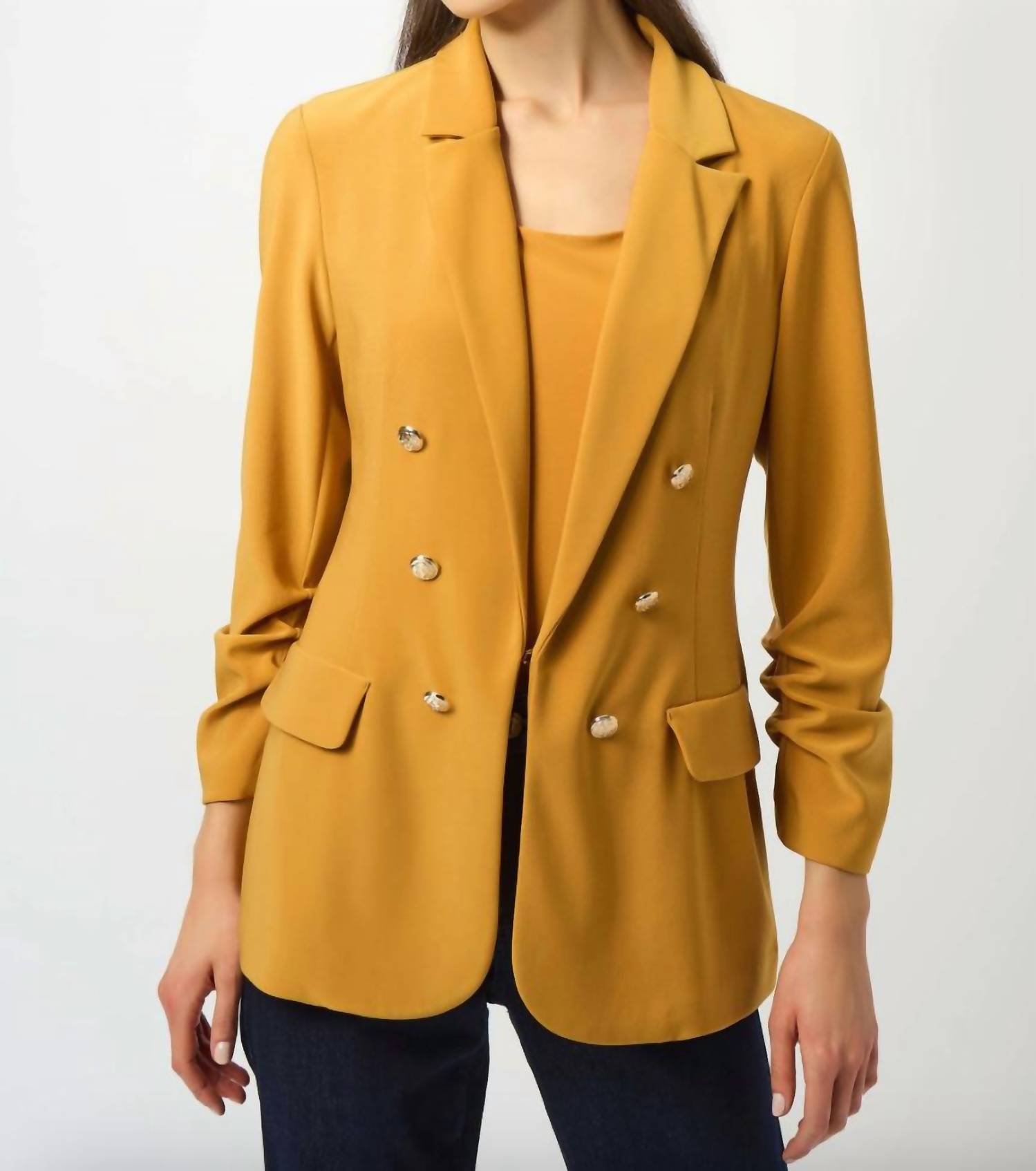 Joseph Ribkoff - Silky Knit Fitted Long Sleeve Blazer