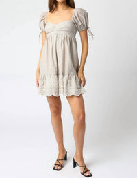 Olivaceous - Tyra Baby Doll Dress
