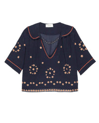The Great. - Beaded Sailor Top