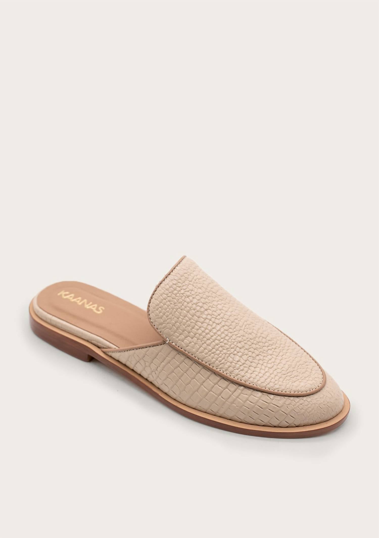 Kaanas - Women's Sardinia Snake Embossed Mule