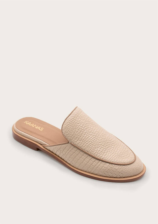 Kaanas - Women's Sardinia Snake Embossed Mule