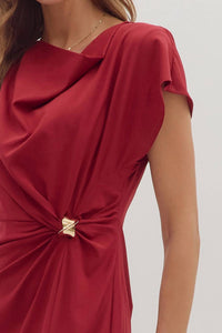entro Scarlett Nights Midi Dress in red - women's dress - view 6