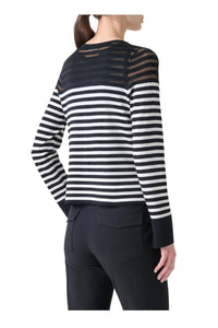 Akris Punto - Kodak Stripe Cardi & Sleeveless Tank Sweater Set