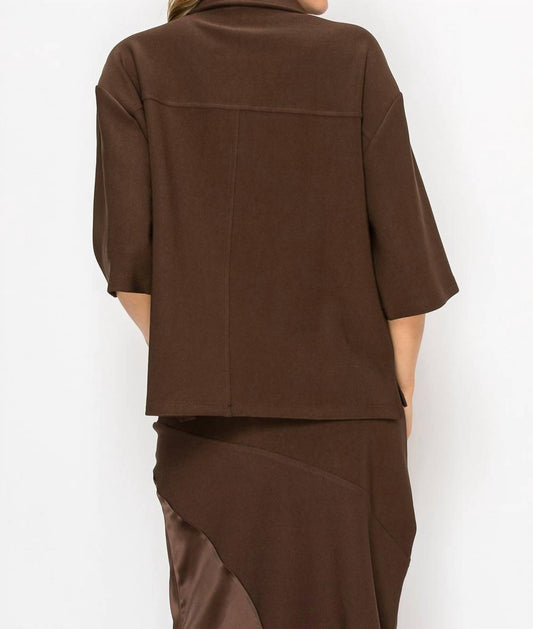 Joh - Kira Button Down Satin Top