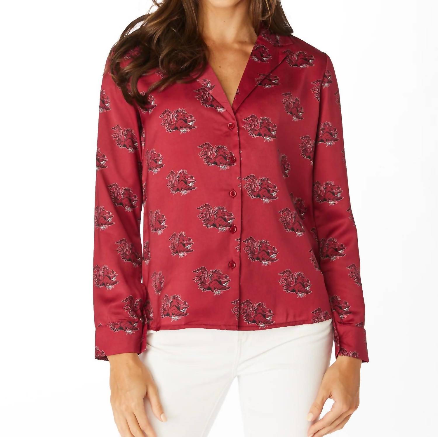 Stewart Simmons - Gamecock Button Up Long Sleeve Shirt