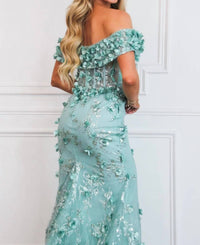 Cinderella Divine - Liliana Floral Applique Formal Dress