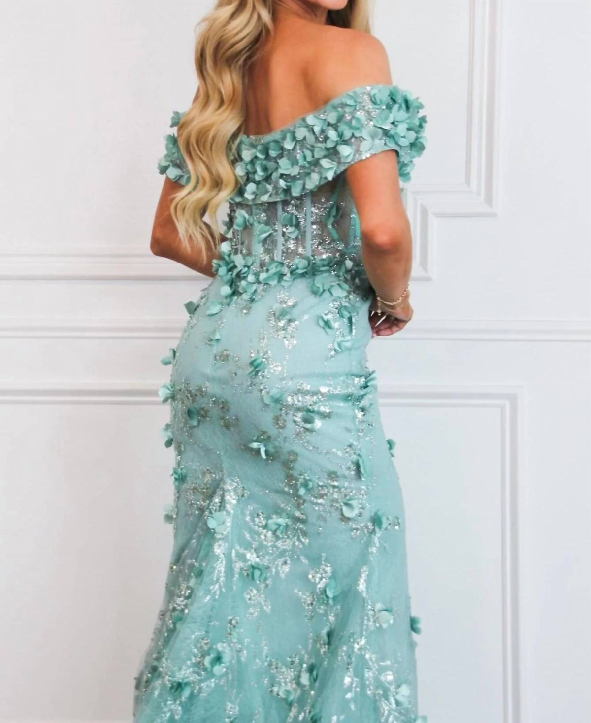 Cinderella Divine - Liliana Floral Applique Formal Dress