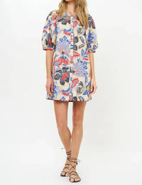 Oliphant - Embroidered Button Mini Dress