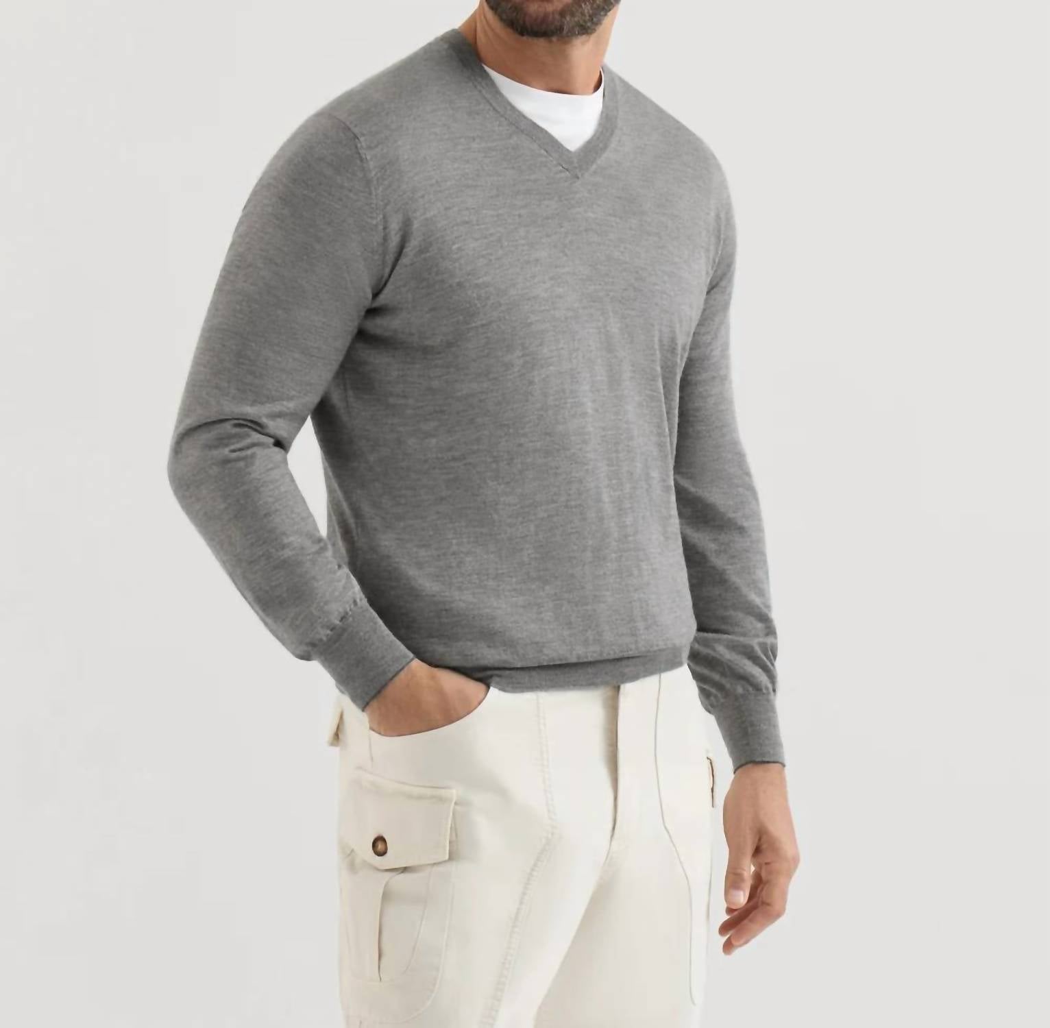 Brunello Cucinelli - Cashmere V-Neck Sweater