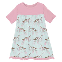 Kickee - Baby Girl's Classic Short Sleeve Swing Dress Fresh