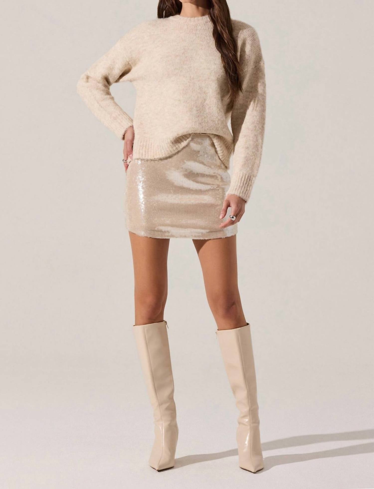Astr - Selbie Brushed Knit Sweater