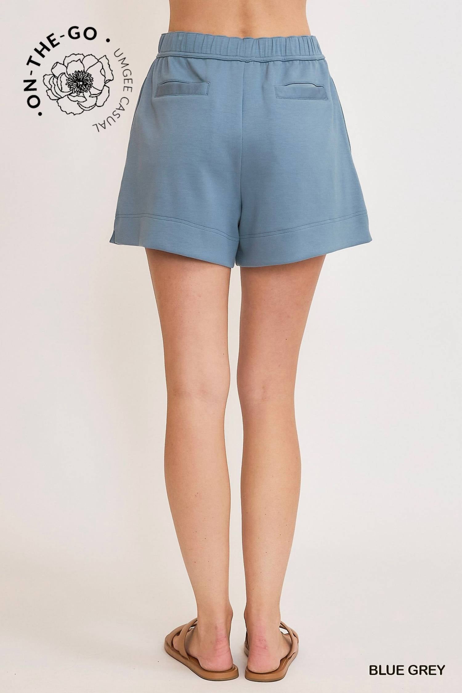 Umgee - Luxeknit Mid Rise Pull On Shorts