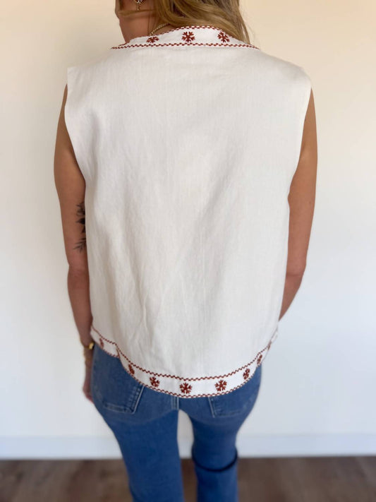Sadie & Sage - Kyleigh Embroidered Vest
