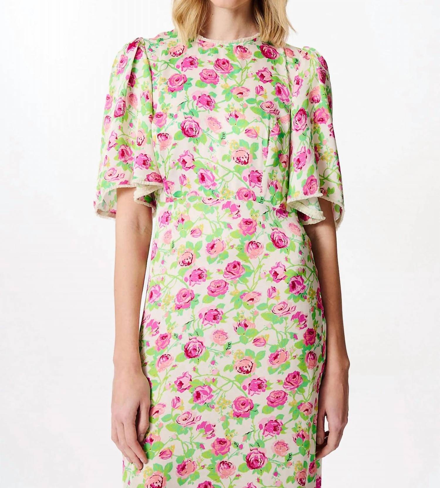 Manoush - Rose Print Midi Dress