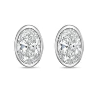 Diana M Jewels - Women's Oval Lab-grown Diamond Stud Earrings (5.00 Tcw) - Statement