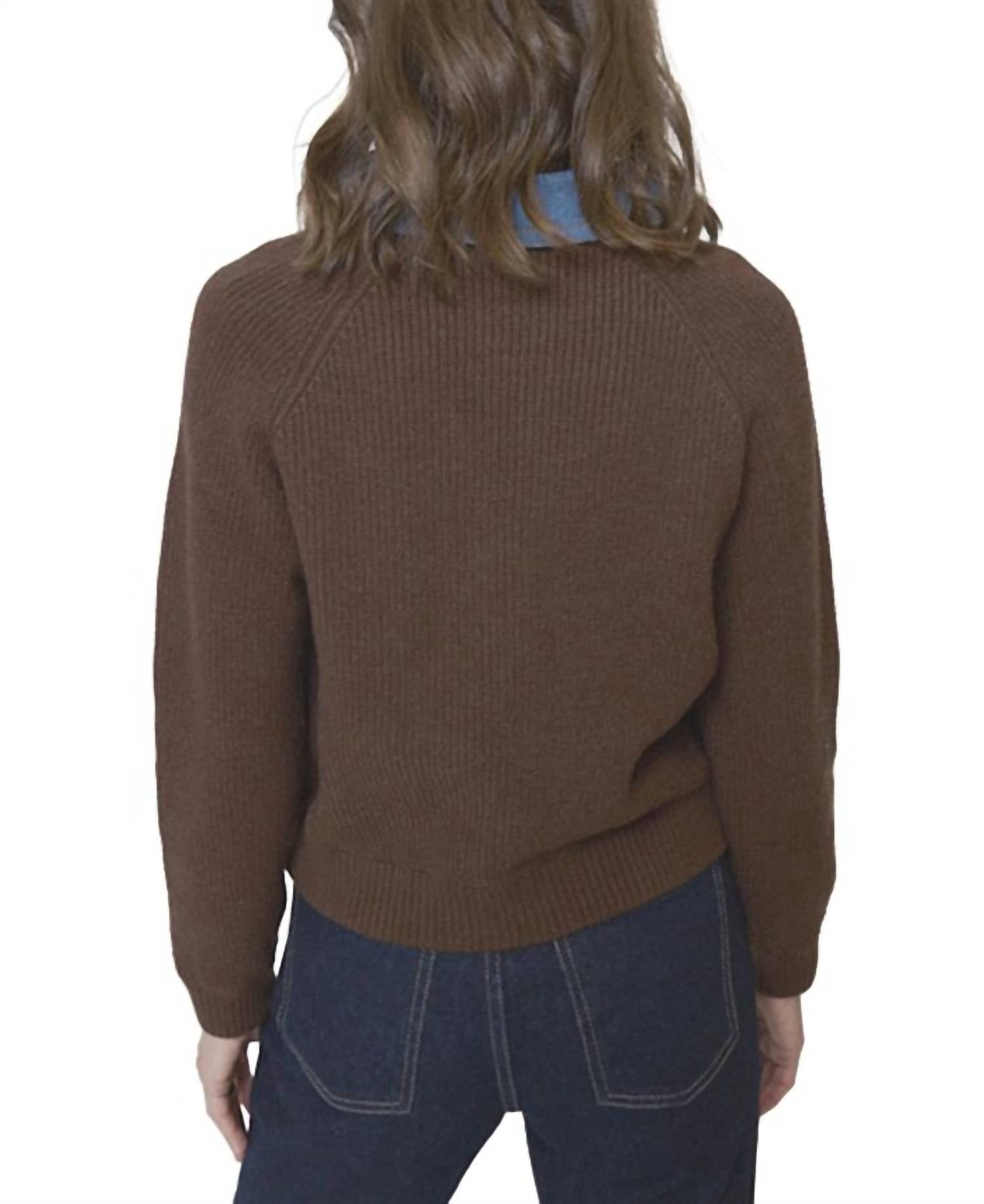 Central Park West - Dash Denim Collar Pullover