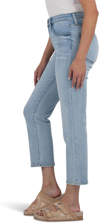 KUT FROM THE KLOTH Rachael High Rise Mom Regular Hem Jean in mature - women's jeans - detail view