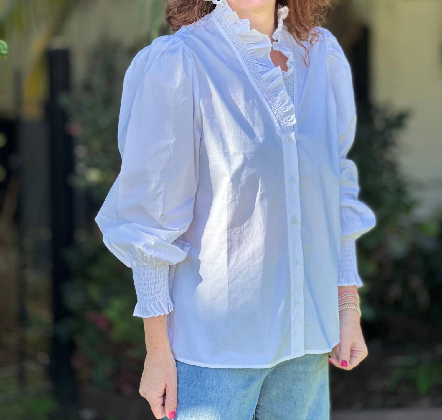 Joy Joy - Ruffle Collar Blouse