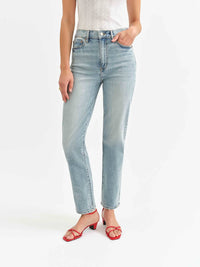 Daze - Smarty Pants High Rise Slim Straight Jeans