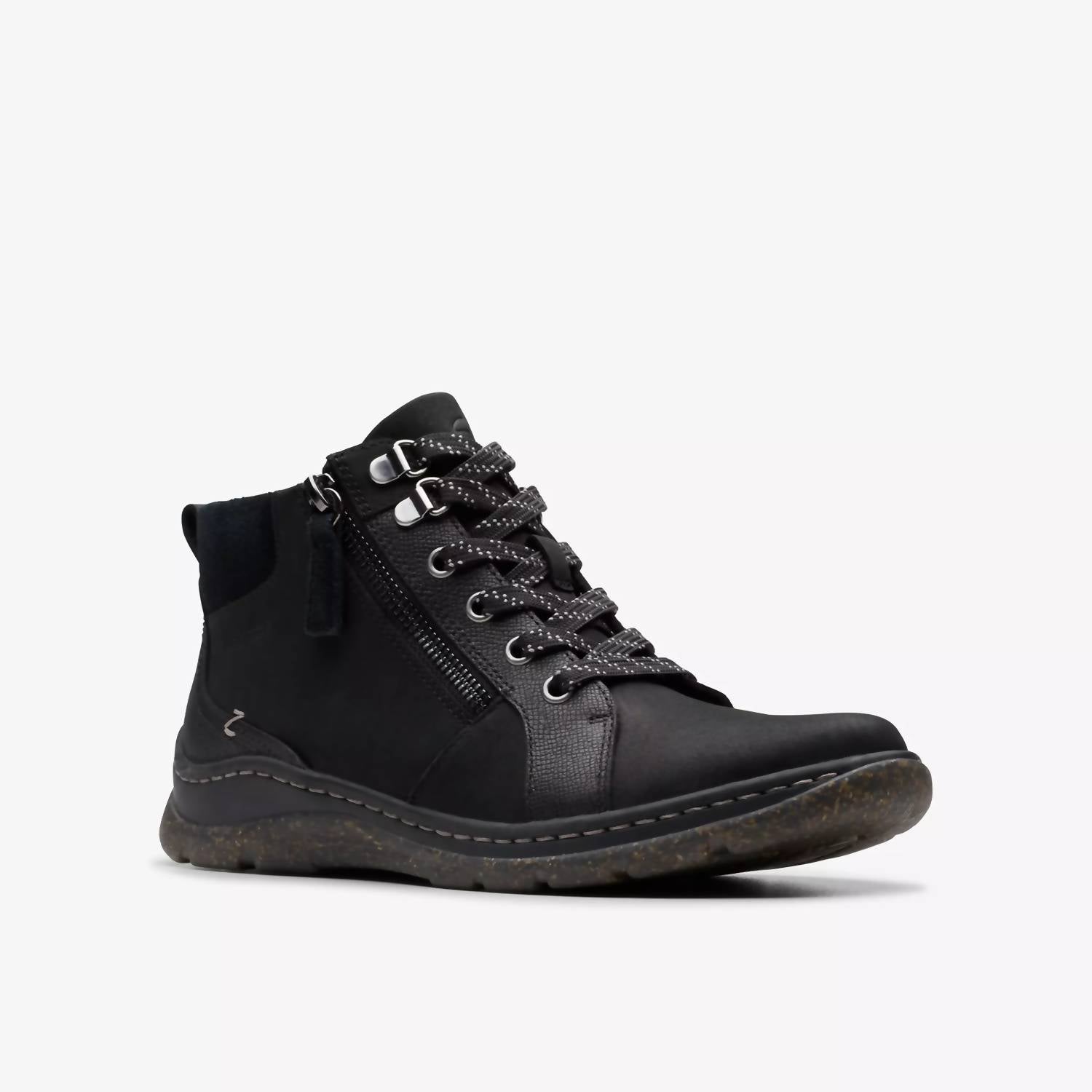 Clarks Women's Orelene Top Waterproof Ankle Boots in black nubuck - women's shoe - view 5