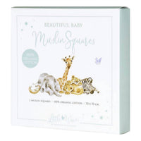 Wrendale Designs Inc. Little Savannah African Animal Muslin Gift Set in white mint - item - alternate view