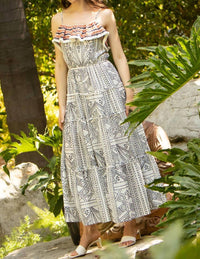Thml - Printed Tiered Midi Dress