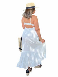 Iris - Eyelet Maxi Dress