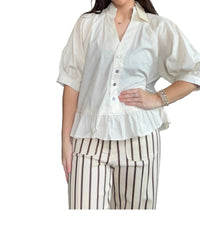 Entro - Boutique Style Ruffle Hem Blouse