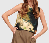 ALEMBIKA Spritz Sleeveless Top in floral - women's tank top