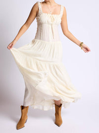 Sage The Label - Light A Fire Crinkled Maxi Dress