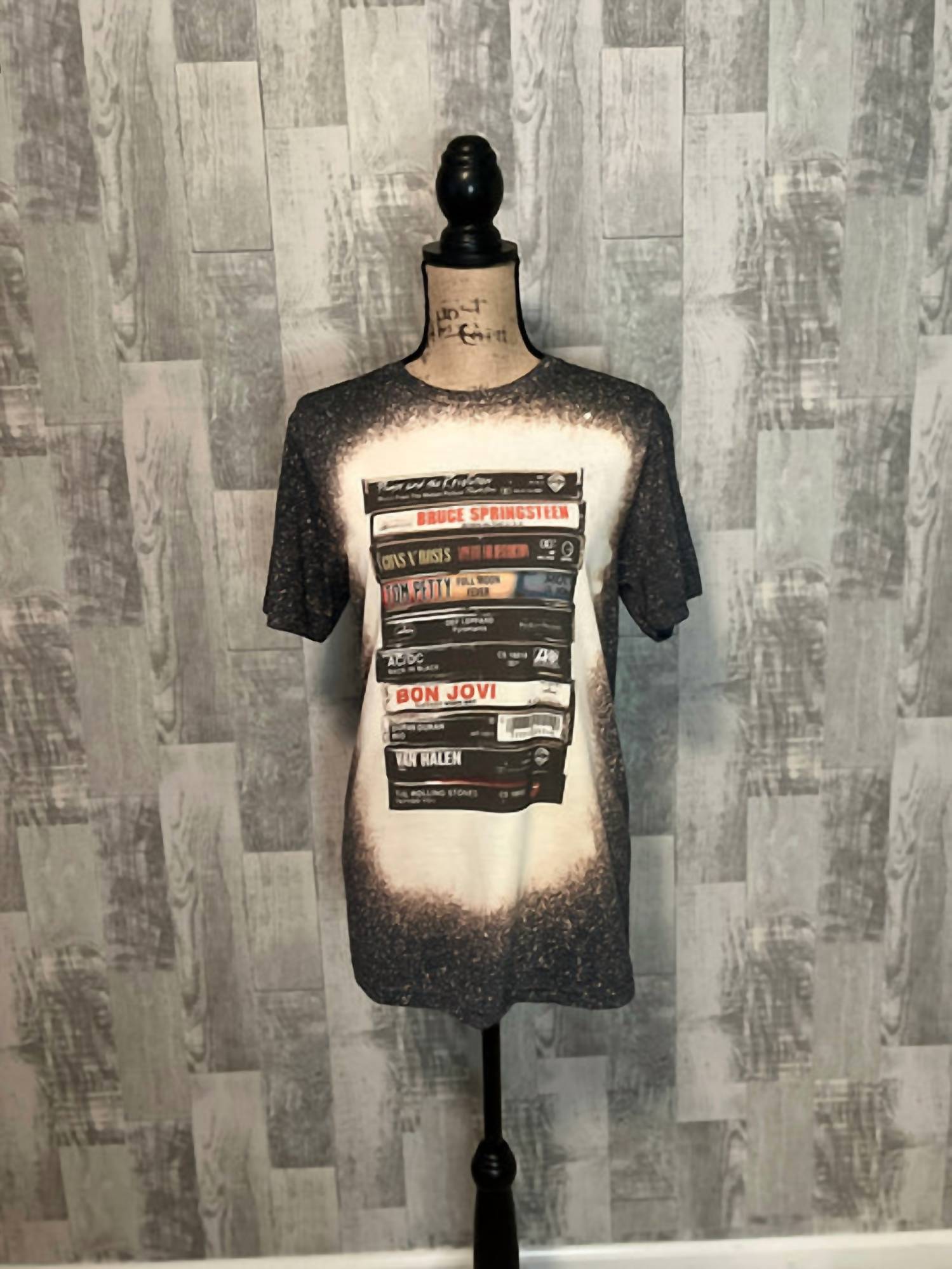 Backroad Threads Wholesale - 80's Rock Cassette Tape Graphic T shirt