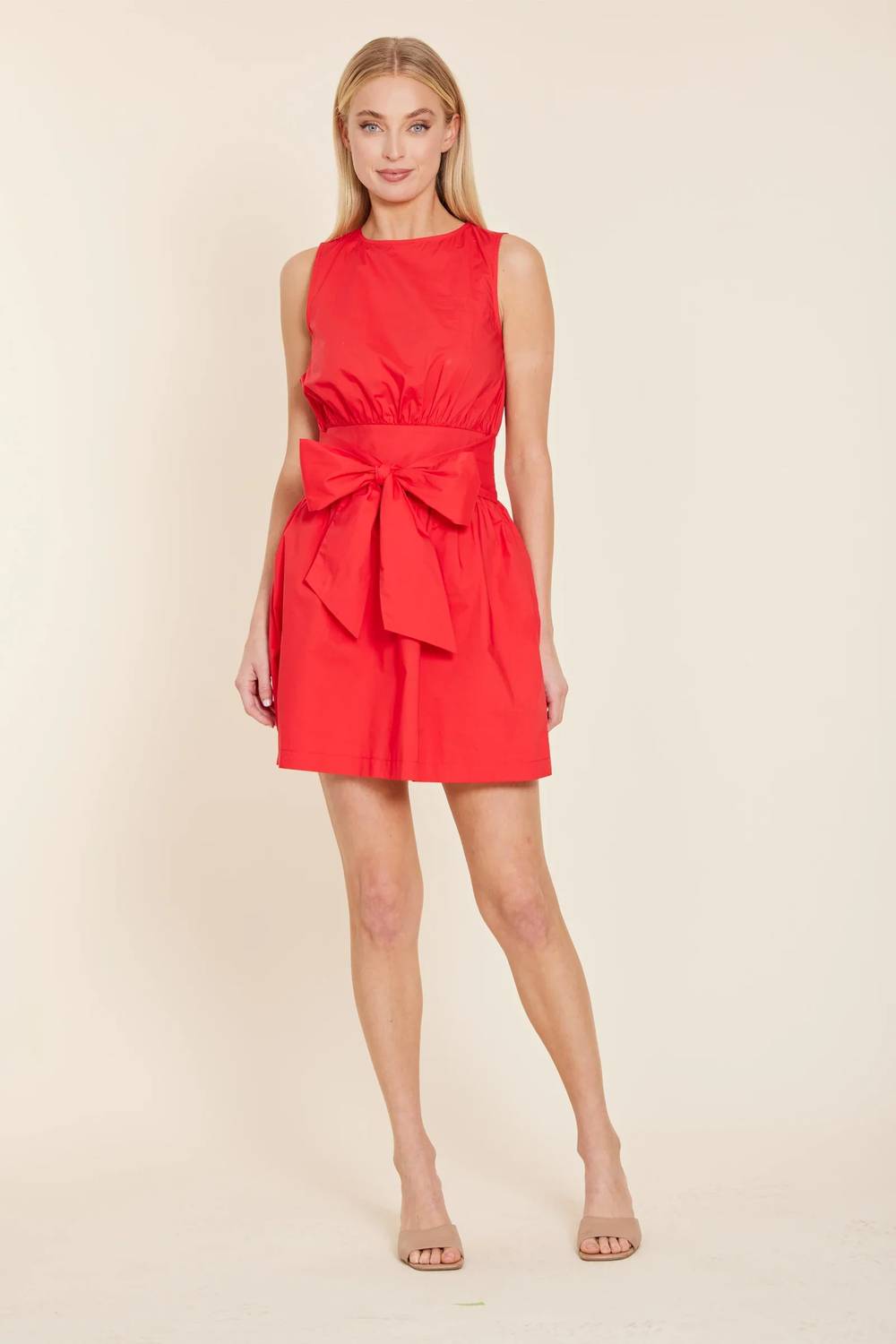 Dolce Cabo - Poplin Sleeveless Belted Dress
