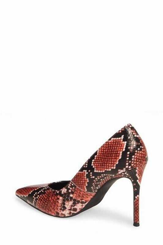Jeffrey Campbell - Women's Pointy Toe Snake Print Stiletto Pumps