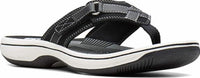Clarks Women's Breeze Sea Slipper in black synthetic - women's shoe - alternate view