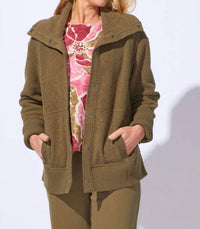 Escape By Habitat - Plush Fleece Fireside Snap Front Jacket