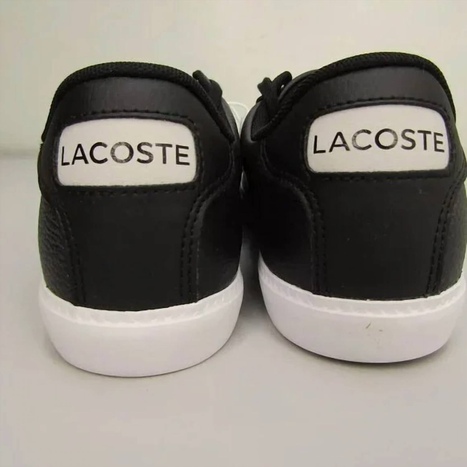 LACOSTE Women's Grad Vulc 120 Casual Flat Low-rise Sneakers in black white - women's sneaker - view 4