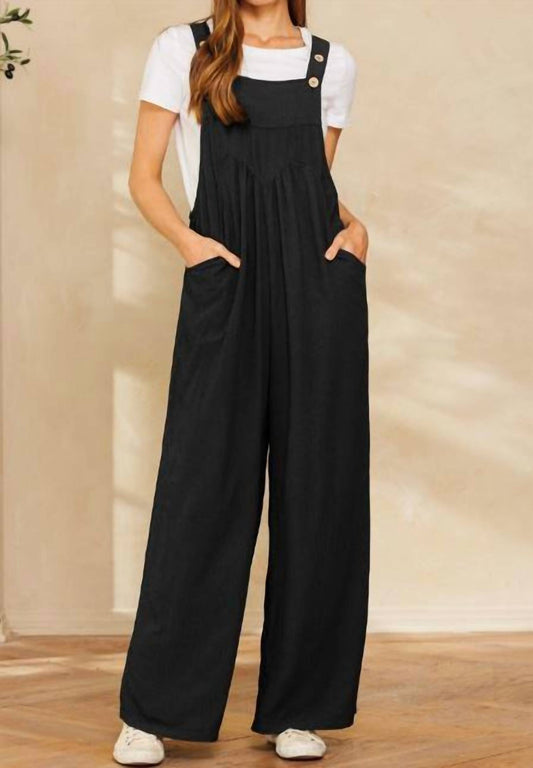 Oddi - Textured Knit Overall Jumpsuit