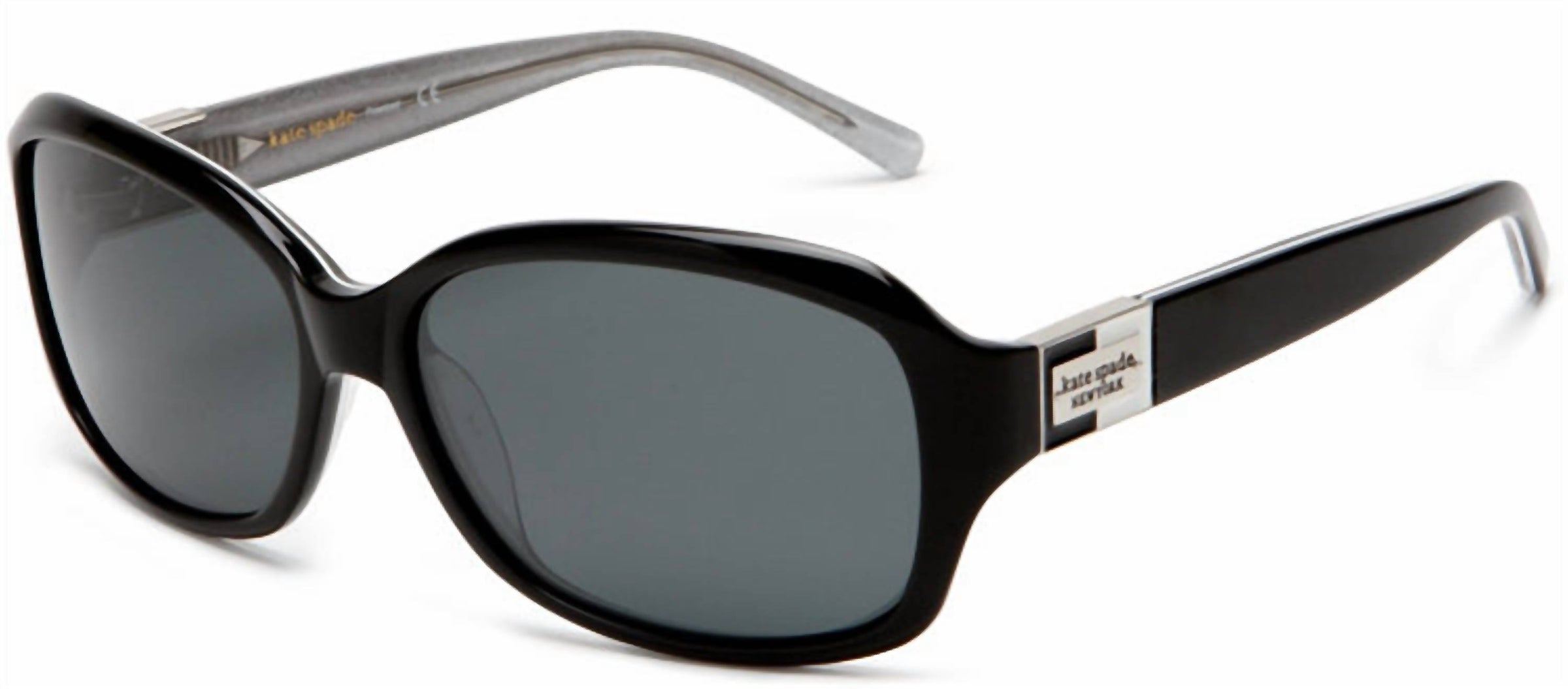Kate Spade - Rectangle Plastic Sunglasses with Grey Polarized Lens