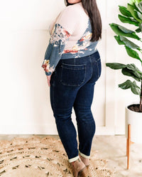 Judy Blue - Denim Cuffed Joggers Jeans