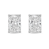 Diana M Jewels - Women's Radiant Lab-grown Diamond Stud Earrings (3.00 Tcw) - Signature