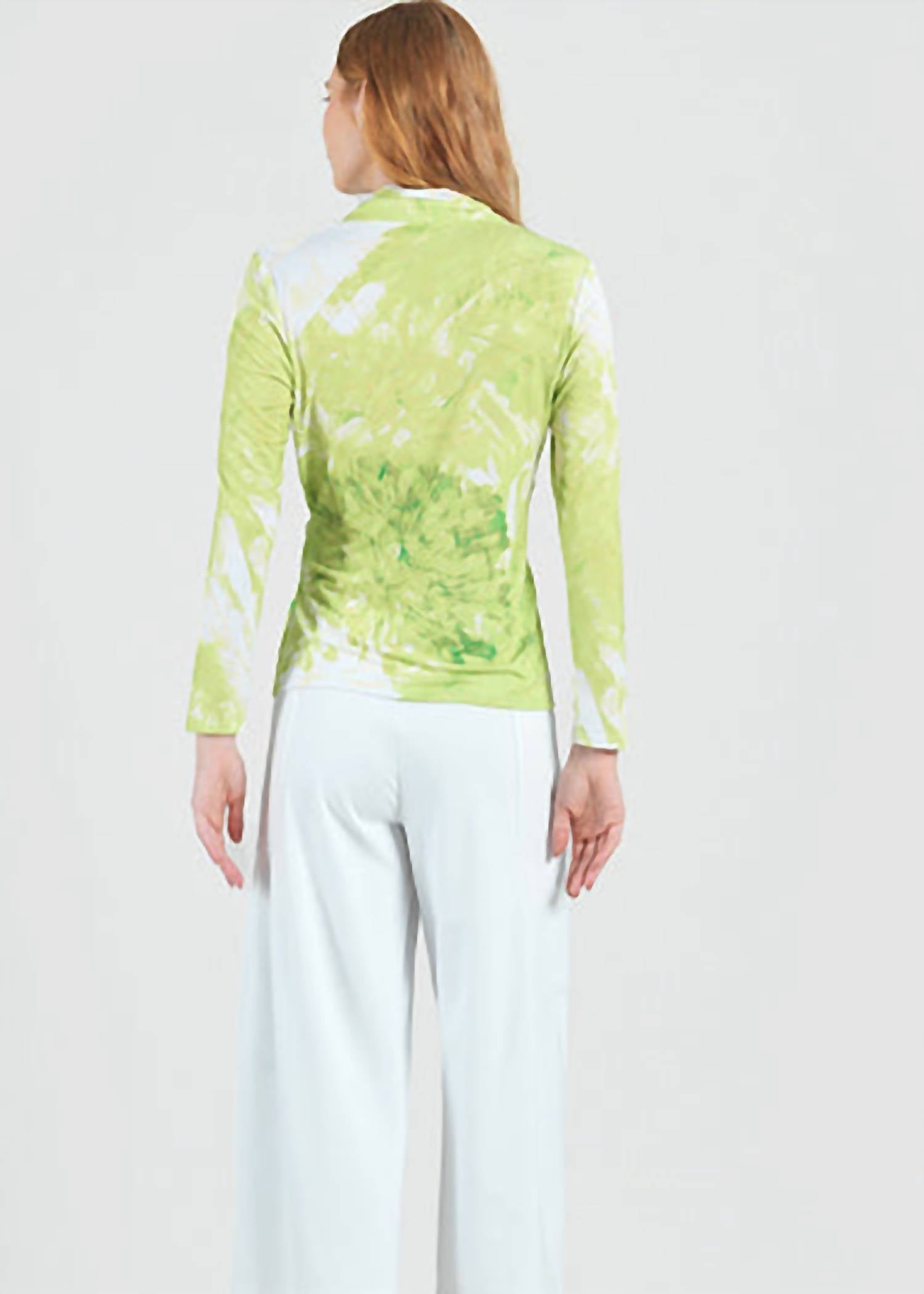Clara Sun Woo - V-neck Draped Pleat Top