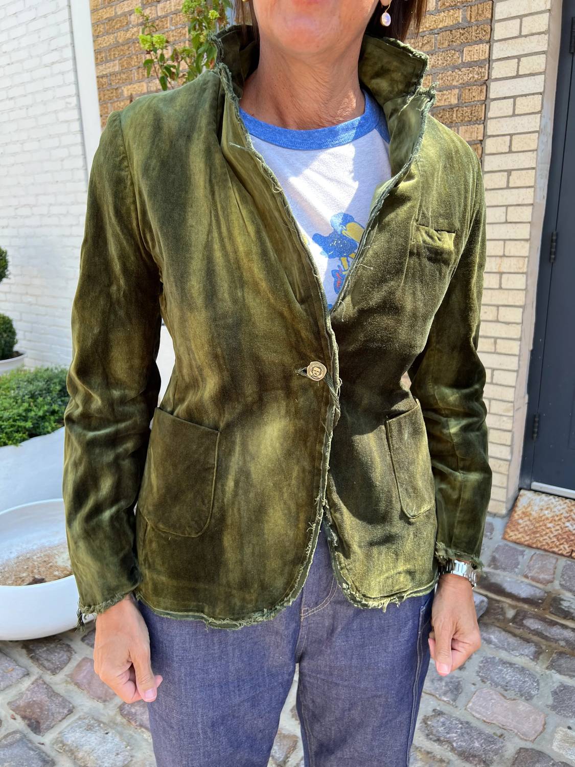Imp Of The Perverse - Women's Hand Dyed Velvet Jacket