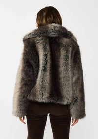 Lovestitch - Ombre Faux Fur Jacket