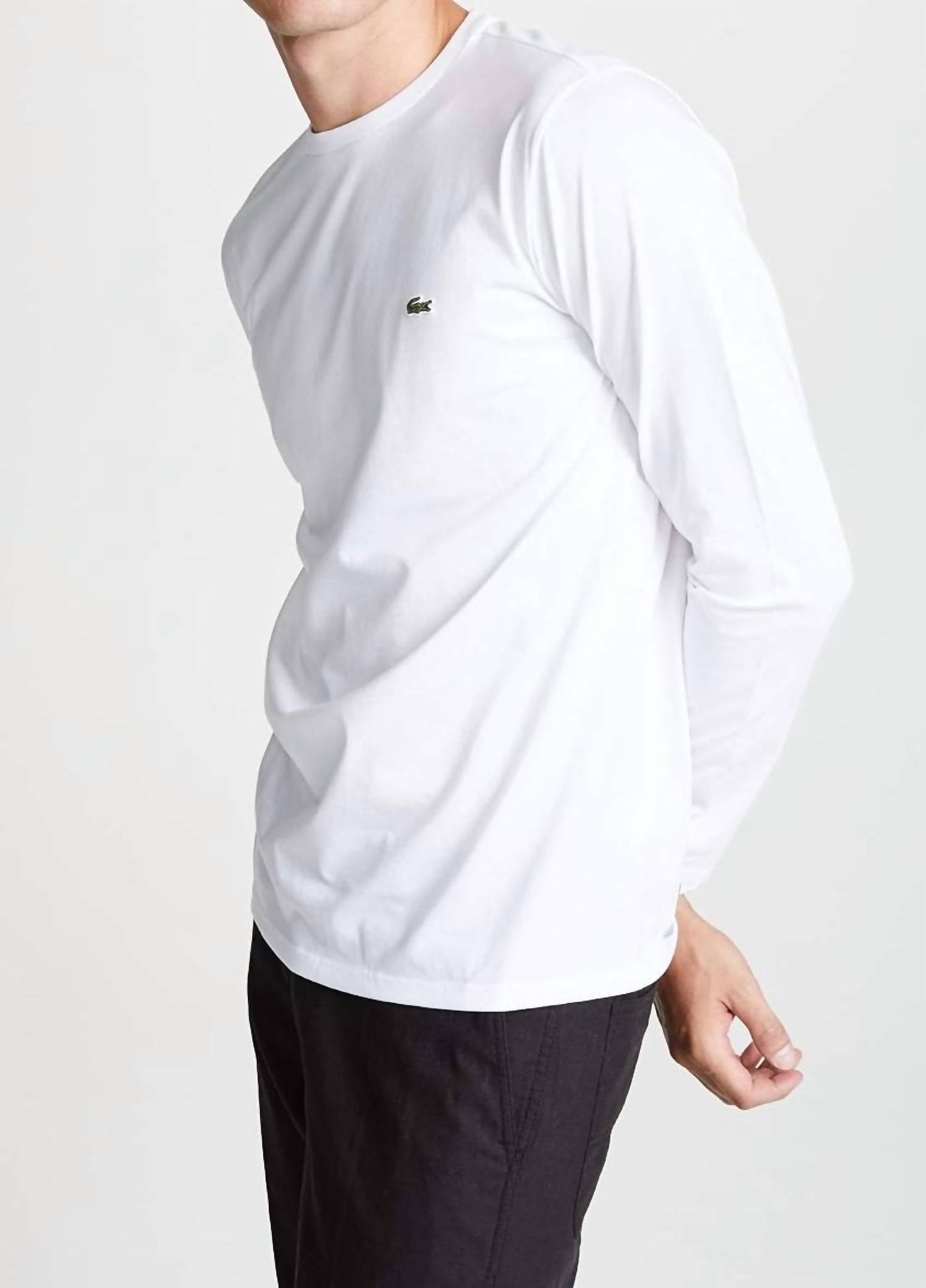 Lacoste - Long Sleeve Jersey Pima Regular Fit Crewneck T-shirt