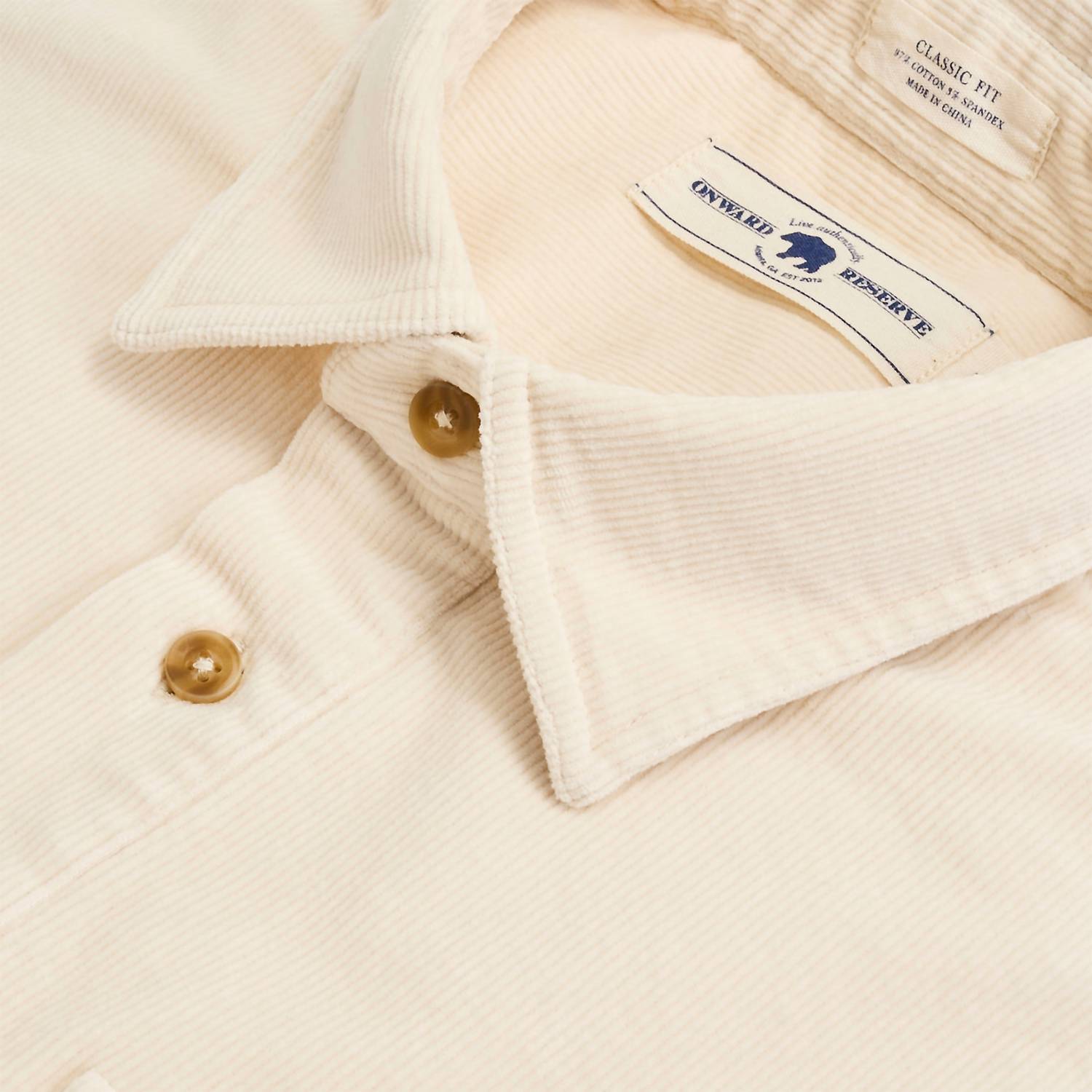 Onward Reserve - Men's Stretch Cord Half Button Shirt