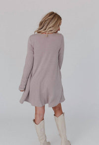Three Bird Nest - Nest Jake Long Sleeve Crewneck Mini Dress