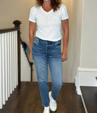 Kut From The Kloth - Rachael High Rise Ankle Mom Jeans