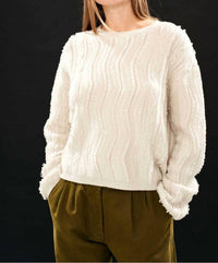 Jumper1234 - Raw Cut Cable Crew Jumper